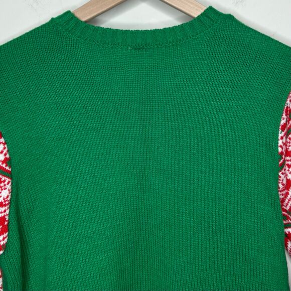 No Boundaries "Meowy Christmas" Ugly Christmas Sweater Size XXL Tunic - Picture 7 of 10